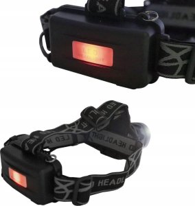 LATARKA CZOŁOWA NA GŁOWĘ 800lm 5W COB ŁADOWARKA 3