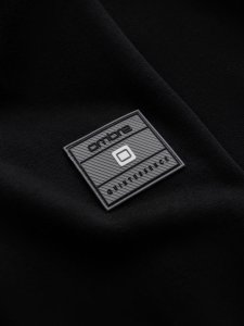 Bawełniana rozpinana męska bluza dresowa bomberka  czarna V5 OM-SSZP-0215 S 9