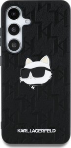 Etui Karl Lagerfeld Leather Monogram Pin  Logo Choupette Head Samsung Galaxy S25 czarny 3