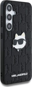Etui Karl Lagerfeld Leather Monogram Pin  Logo Choupette Head Samsung Galaxy S25 czarny 4
