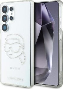 Etui Karl Lagerfeld Rhinestones Karl      Head Logo Samsung Galaxy S25 Ultra przezroczysty 1
