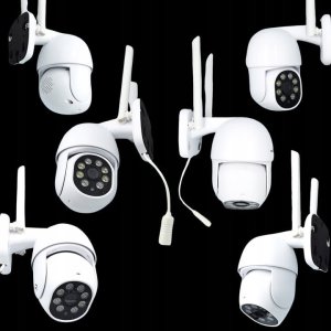 Zewnętrzna Kamera WIFI Obrotowa 1080p POLSKA APLIKACJA ŚLEDZENIE FULL HD SD 4