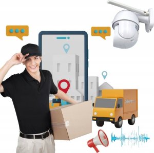 Zewnętrzna Kamera WIFI Obrotowa 1080p POLSKA APLIKACJA ŚLEDZENIE FULL HD SD 7