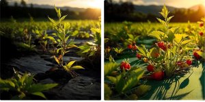 Agrowłóknina ogrodowa 1,6 m x 50 m 90 g/m2 + 100 szpilek Plonos - czarno-zielona 4