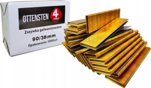 Zszywki stolarskie galwanizowane do zszywacza taker typ 90 38mm - 6400sztuk 1