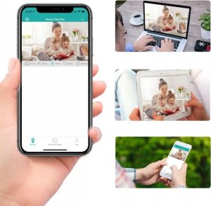 Zewnętrzna Kamera IP WiFi 8MPx TUYA SMART Ultra HD 4K ZOOM SD LED AUDIO SD [BLACK-TUBE] 9