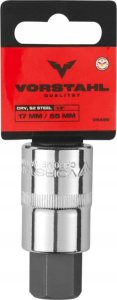 Falon-Tech Klucz nasadowy 1/2 z bitem HEX 10x55mm CrV STEEL S2 STEEL QUALITAT 2