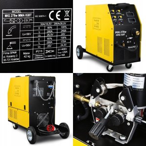 Spawarka INWERTOROWA MIGOMAT MAGNUM MIG MAG MMA 400V 280A + ADAPTER 14