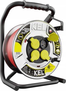 Przedłużacz bębnowy Plast-Rol 30 m 4 szt. gniazd czerwony 2