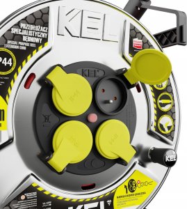 Przedłużacz bębnowy Plast-Rol 30 m 4 szt. gniazd czerwony 9