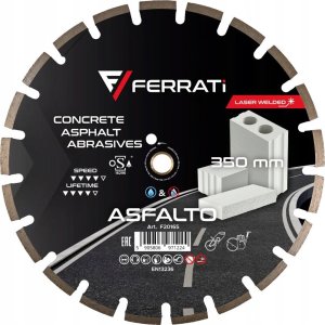 FERRATI F20165 ASFALTO 350mm tarcza do cięcia asfaltu, betonu i silikatów 1