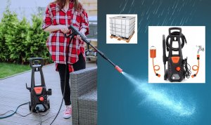 MYJKA CIŚNIENIOWA 230BAR ZESTAW Z T-RACER PIANOWNICA TURBO DYSZA LANCA MOC 8
