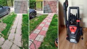 MYJKA CIŚNIENIOWA 260bar ALUMINIOWA WZMOCNIONA POMPA PATIO SZCZOTKA DO FELG 2