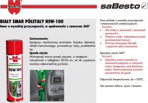 Smar adhezyjny Wurth HSW-100 biały 7