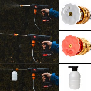 PRESSURE WASHER 21V WITH SUCTION 30BAR 2Ah MAR-POL 14