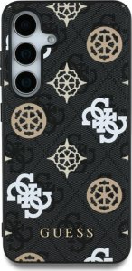 Guess 4G Printed Colored Peony Pattern MagSafe Case for Samsung Galaxy S25 Ultra Black 1