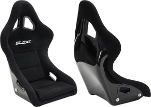 Fotel sportowy SLIDE GT Kids Zamsz Czarny 1