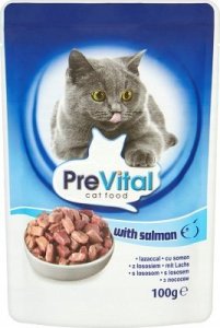 PREVITAL -Karma dla kotów sterylizovanych - 4 smaki - kurczak, cielęcina, łosoś, drób - Pełnoporcjowa karma dla dorosłych kotów -96x100g 3