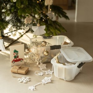 Pojemnik 60L BranQ Velur jasny szary 4