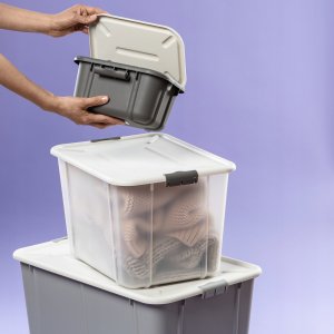 Pojemnik 60L BranQ Velur jasny szary 5