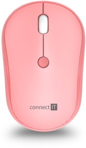 CONNECT IT Set Klávesnice+myš FASHION combo, bezdrátová, (+1x AAA +1x AA baterie zdarma), CZ + SK layout, růžová 3