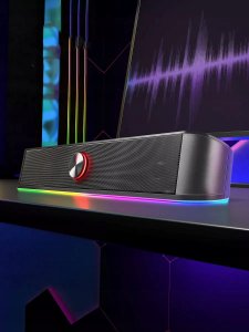 Defender Soundbar Z10, 2.0, 6W, czarny, regulacja g�o�no�ci, Pod�wietlenie LED, USB/Bluetooth, 80Hz-20kHz 2
