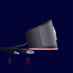 Defender Soundbar Z10, 2.0, 6W, czarny, regulacja g�o�no�ci, Pod�wietlenie LED, USB/Bluetooth, 80Hz-20kHz 6