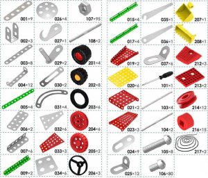 Zestaw Konstrukcyjny Metalowy Składanie Modeli Transport Pojazdy Samoloty 2