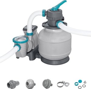 Piaskowa Pompa Filtrująca do basenów BESTWAY 8327 l/h + Złączki + Węże 1