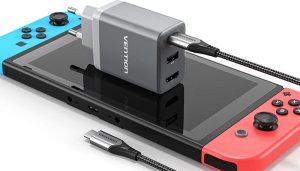 Ładowarka sieciowa Vention FJAH0-EU USB(C+A)+HDMI GaN (60W/5W/4K@60Hz) (szara) 9