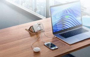 Ładowarka sieciowa Vention FEGB0-EU 2xUSB-C 1xUSB-A 100W/100W/30W GaN (czarna) 7