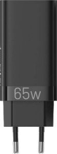 Ładowarka sieciowa Vention FEDB0-EU 2xUSB-C 1xUSB-A 65W/30W/30W GaN (czarna) 3