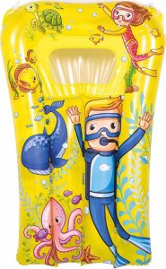 MATERAC PLAŻOWY Z OKIENKIEM PODWODNY ŚWIAT 74x48CM 37591 - ŻÓŁTY 1