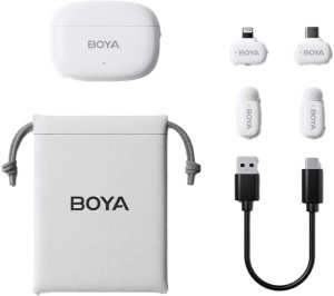 Mikrofon Boya Mini-13 Ultracompact Lightning + USB-C biały 9