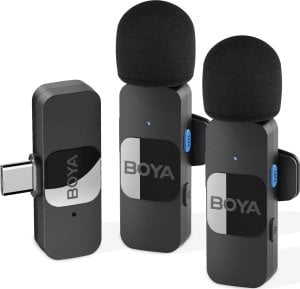 Boya BY-V20 2.0 Ultra compact 2.4GHz wireless microphone for Type-C devices - 2TX+1RX 1