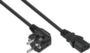 Kabelmeister SK1430-S010 kabel zasilające Czarny 1 m IEC C14 IEC C13 1