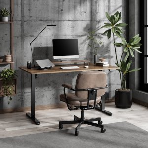 Biurko SENSE7 NOJO LIGHT Ciemnobrązowe 140 cmx70 cm 2