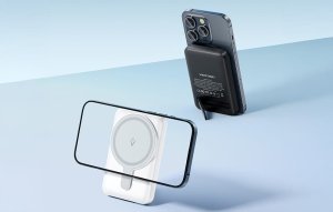 Powerbank magnetyczny Vention FHSB0 5000mAh 20 W+ kabel USB-A do USB-C (czarny) 3