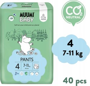 Muumi Baby, Pieluchomajtki ekologiczne 4 (7-11kg), 40 szt. 14