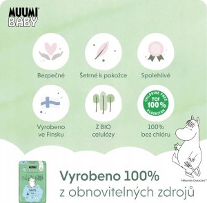 Muumi Baby, Pieluchomajtki ekologiczne 4 (7-11kg), 40 szt. 18