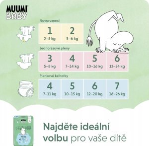 Muumi Baby, Pieluchomajtki ekologiczne 4 (7-11kg), 40 szt. 19