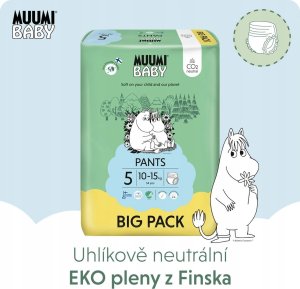 Muumi Baby, Pieluchomajtki ekologiczne 5 (10-15kg), 54 szt. BIG PACK 5