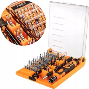 Końcówki wkrętakowe precyzyjne z uchwytem 45 szt. 7