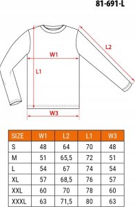 Koszulka z długim rękawem, czarna, rozmiar L 3