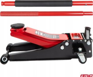 Podnośnik hydrauliczny niskoprofilowy lewarek typu żaba 3t 3000kg ce 75/510mm amio-04215 2