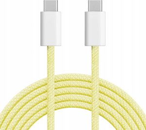 Kabel USB typu C - USB typu C 60 W 1 m żółty Kruger&amp;Matz Basic 2