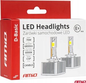 Żarówki żarniki led seria d-basic d5s 6000k canbus amio-03630 1