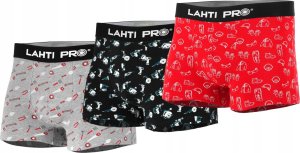 Bokserki męskie z druk. motywem mix, 3 pary, "2xl", lahti 1