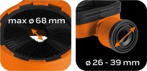 Neo Odciąg pyłu do odkurzacza 70mm (04-740) 8