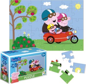 PUZZLE MINI ŚWINKA PEPPA 35 ELEMENTÓW DO UŁOŻENIA DLA NAJMŁODSZYCH DZIECI 1